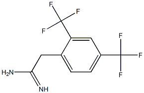 2-(2,4-bis(trifluoromethyl)phenyl)acetamidine Struktur