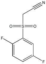 2-(2,5-difluorophenylsulfonyl)acetonitrile Struktur