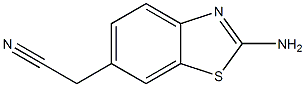 2-(2-aminobenzo[d]thiazol-6-yl)acetonitrile Struktur