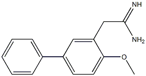 2-(2-methoxy(5-phenyl)phenyl)acetamidine Struktur