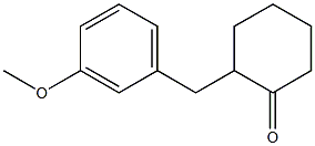 2-(3-methoxybenzyl)cyclohexanone Struktur