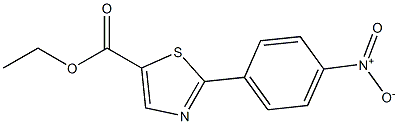 2-(4-NITRO-PHENYL)-THIAZOLE-5-CARBOXYLIC ACID ETHYL ESTER Struktur