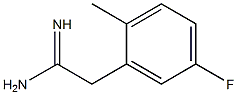 2-(5-fluoro-2-methylphenyl)acetamidine Struktur