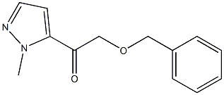 2-(benzyloxy)-1-(1-methyl-1H-pyrazol-5-yl)ethanone Struktur