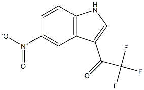 2,2,2-trifluoro-1-(5-nitro-1H-indol-3-yl)ethanone Struktur