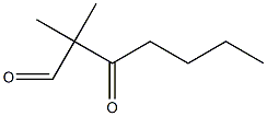 2,2-dimethyl-3-oxoheptanal Struktur