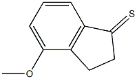 2,3-dihydro-4-methoxyindene-1-thione Struktur