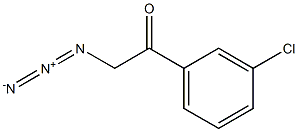 2-azido-1-(3-chlorophenyl)ethanone Struktur