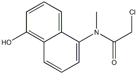 2-chloro-N-(1-hydroxynaphthalen-5-yl)-N-methylacetamide Struktur