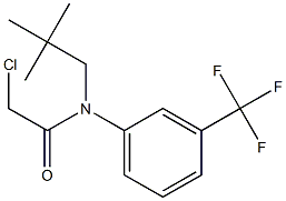 2-chloro-N-(3(trifluoromethyl)phenyl)-N-neopentylacetamide Struktur