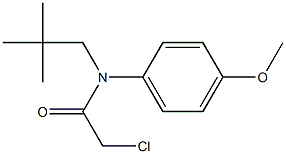 2-chloro-N-(4-methoxyphenyl)-N-neopentylacetamide Struktur