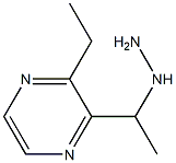 2-ethyl-3-(1-hydrazinylethyl)pyrazine Struktur