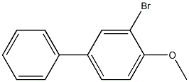 2-methoxy-5-phenyl-phenylbromide Struktur