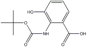 2-t-BOC-amino-3-hydroxybenzoic acid Struktur