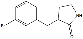 3-(3-bromobenzyl)pyrrolidin-2-one Struktur