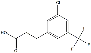 3-(3-chloro-5-(trifluoromethyl)phenyl)propanoic acid Struktur