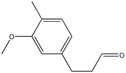 3-(3-methoxy-4-methylphenyl)propanal Struktur