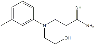 3-(N-(2-hydroxyethyl)-N-m-tolylamino)propanamidine Struktur