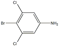 4-bromo-3,5-dichlorobenzenamine Struktur