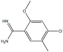 4-chloro-2-methoxy-5-methylbenzamidine Struktur