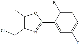 4-CHLOROMETHYL-2-(2,5-DIFLUORO-PHENYL)-5-METHYL-OXAZOLE Struktur