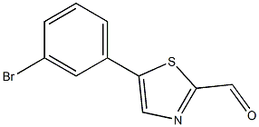 5-(3-bromophenyl)thiazole-2-carbaldehyde Struktur