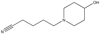 5-(4-hydroxypiperidin-1-yl)pentanenitrile Struktur