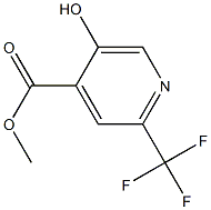 5-Hydroxy-2-trifluoromethyl-isonicotinic acid methyl ester Struktur