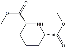 CIS-dimethyl piperidine-2,6-dicarboxylate Struktur