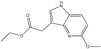 ethyl 2-(5-methoxy-1H-pyrrolo[3,2-b]pyridin-3-yl)acetate Struktur