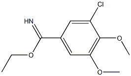 ethyl 3-chloro-4,5-dimethoxybenzoimidate Struktur