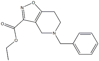 ethyl 5-benzyl-4,5,6,7-tetrahydroisoxazolo[4,5-c]pyridine-3-carboxylate Struktur