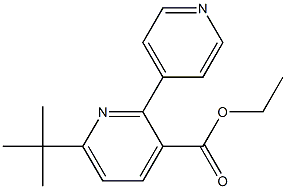 ethyl 6-tert-butyl-2,4'-bipyridine-3-carboxylate Struktur