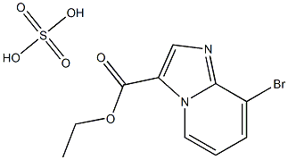 ethyl 8-bromoimidazo[1,2-a]pyridine-3-carboxylate sulfate Struktur