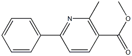 methyl 2-methyl-6-phenylnicotinate Struktur