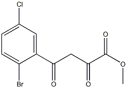 methyl 4-(2-bromo-5-chlorophenyl)-2,4-dioxobutanoate Struktur