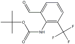 tert-butyl 2-formyl-6-(trifluoromethyl)phenylcarbamate Struktur