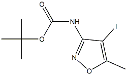 tert-butyl 4-iodo-5-methylisoxazol-3-ylcarbamate Struktur