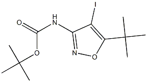 tert-butyl 5-tert-butyl-4-iodoisoxazol-3-ylcarbamate Struktur