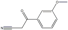 3-Methoxybenzoylacetonitrile Struktur