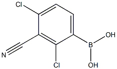 3-Cyano-2,4-dichlorobenzeneboronic acid Struktur