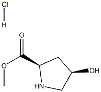 (2R,4R)-Methyl 4-hydroxypyrrolidine-2-carboxylate hydrochloride Struktur