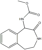 methyl 2,3,4,5-tetrahydro-2-oxo-1H-benzo[d]azepin-1-ylcarbamate Struktur