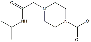 4-(2-(isopropylamino)-2-oxoethyl)piperazine-1-carboxylate Struktur