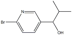 1-(6-bromopyridin-3-yl)-2-methylpropan-1-ol Struktur