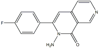 2-amino-3-(4-fluorophenyl)-2,7-naphthyridin-1(2H)-one Struktur