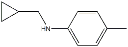 N-(Cyclopropylmethyl)-4-methylaniline Struktur