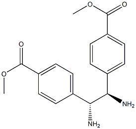 (R,R)-1,2-Bis(4-methoxycarbonylphenyl)-1,2-ethanediamine Struktur