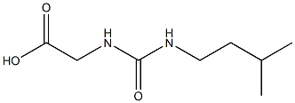 ({[(3-methylbutyl)amino]carbonyl}amino)acetic acid Struktur