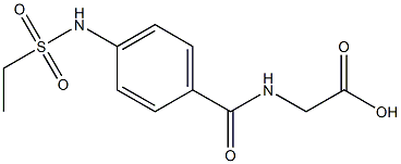 ({4-[(ethylsulfonyl)amino]benzoyl}amino)acetic acid Struktur